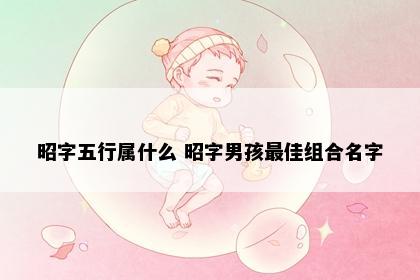 昭字五行属什么 昭字男孩最佳组合名字